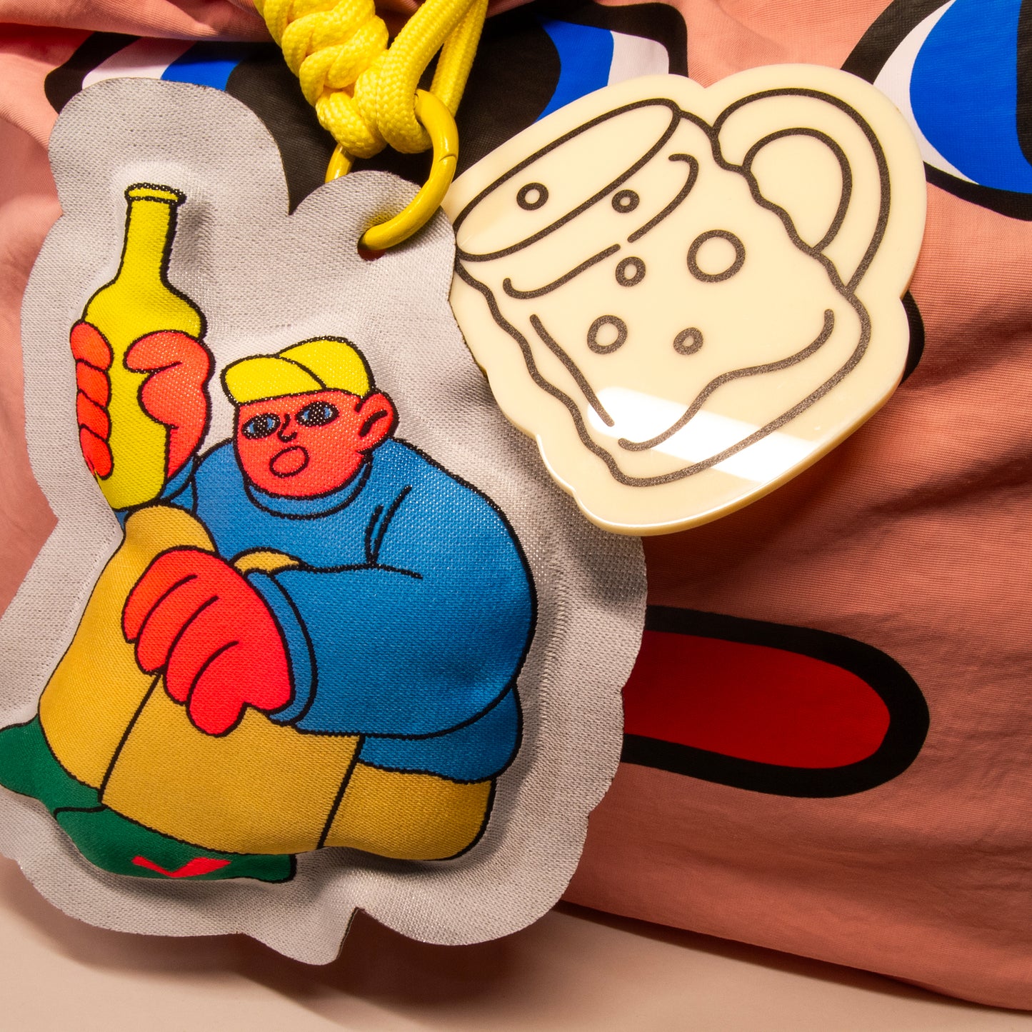 DRUNK BOY // TOTE BAG ＋BAG CHARM